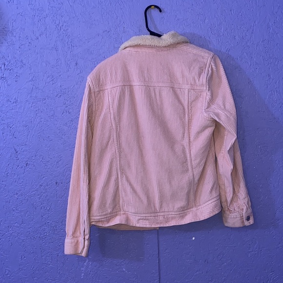 Pink corduroy button up coat - Picture 4 of 4